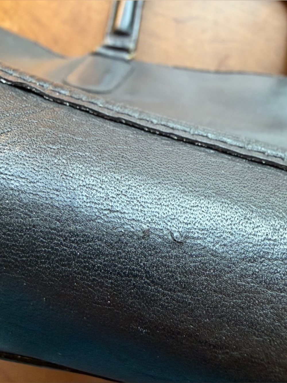 RARE Coach Slim Satchel #9430 Black Leather NYC Glue-In VTG 70s Briefcase Bag - Picture 11 of 11